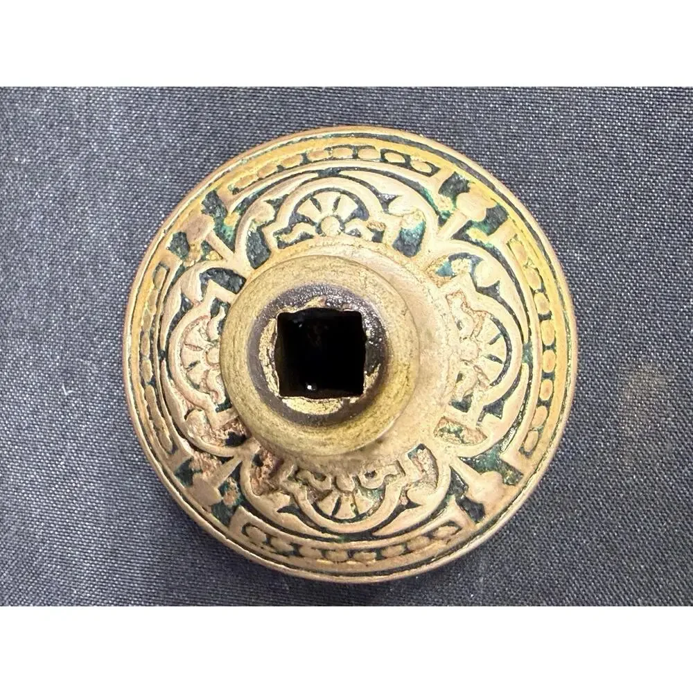 Pair Of Antique 1880’s Victorian Brass/bronze Door Knobs Architectural Salvage